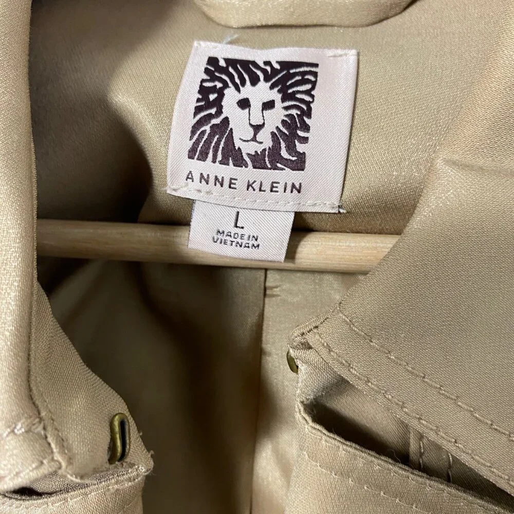 Anne Klein Belted Utility Blazer Jacket Large - Picture 6 of 7